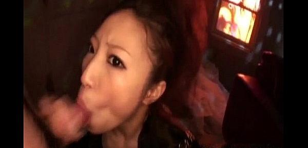  Koyuki Hara exotic Asian babe gives blowjob and tit fuck